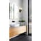 Z-Lite Analia Wall Sconce, 1-Light, 6.5 In.W x 7.5 In.L x 9.25 In.H, Matte Black/Clear Ribbed 1101-1S-MB - alternate 5